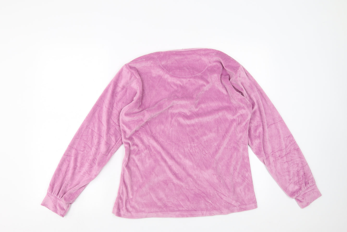 teng sheng Womens Purple Solid  Top Pyjama Top Size S  - cat