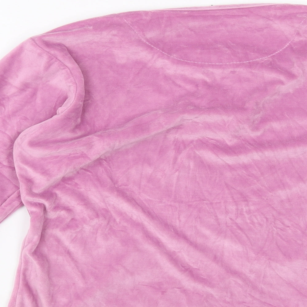 teng sheng Womens Purple Solid  Top Pyjama Top Size S  - cat