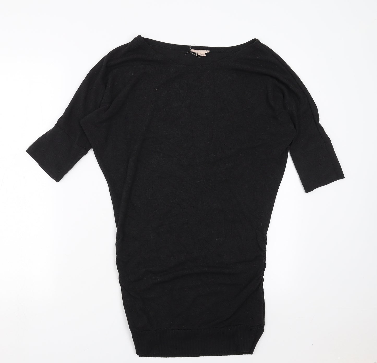 Preworn Womens Black  Knit Pullover Jumper Size S