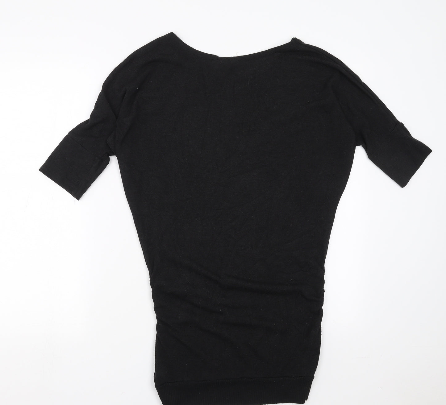 Preworn Womens Black  Knit Pullover Jumper Size S