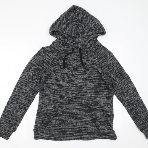FOREVER 21 Womens Grey  Knit Pullover Hoodie Size L