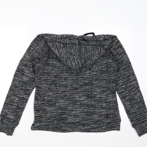 FOREVER 21 Womens Grey  Knit Pullover Hoodie Size L