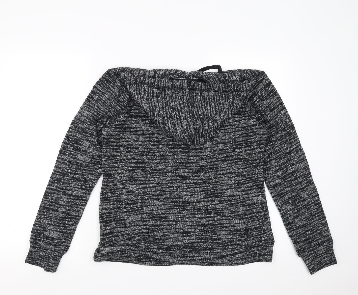 FOREVER 21 Womens Grey  Knit Pullover Hoodie Size L