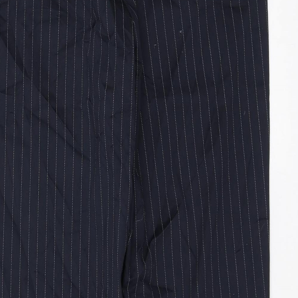 H&M Womens Blue Striped  Trousers  Size 16 L27 in
