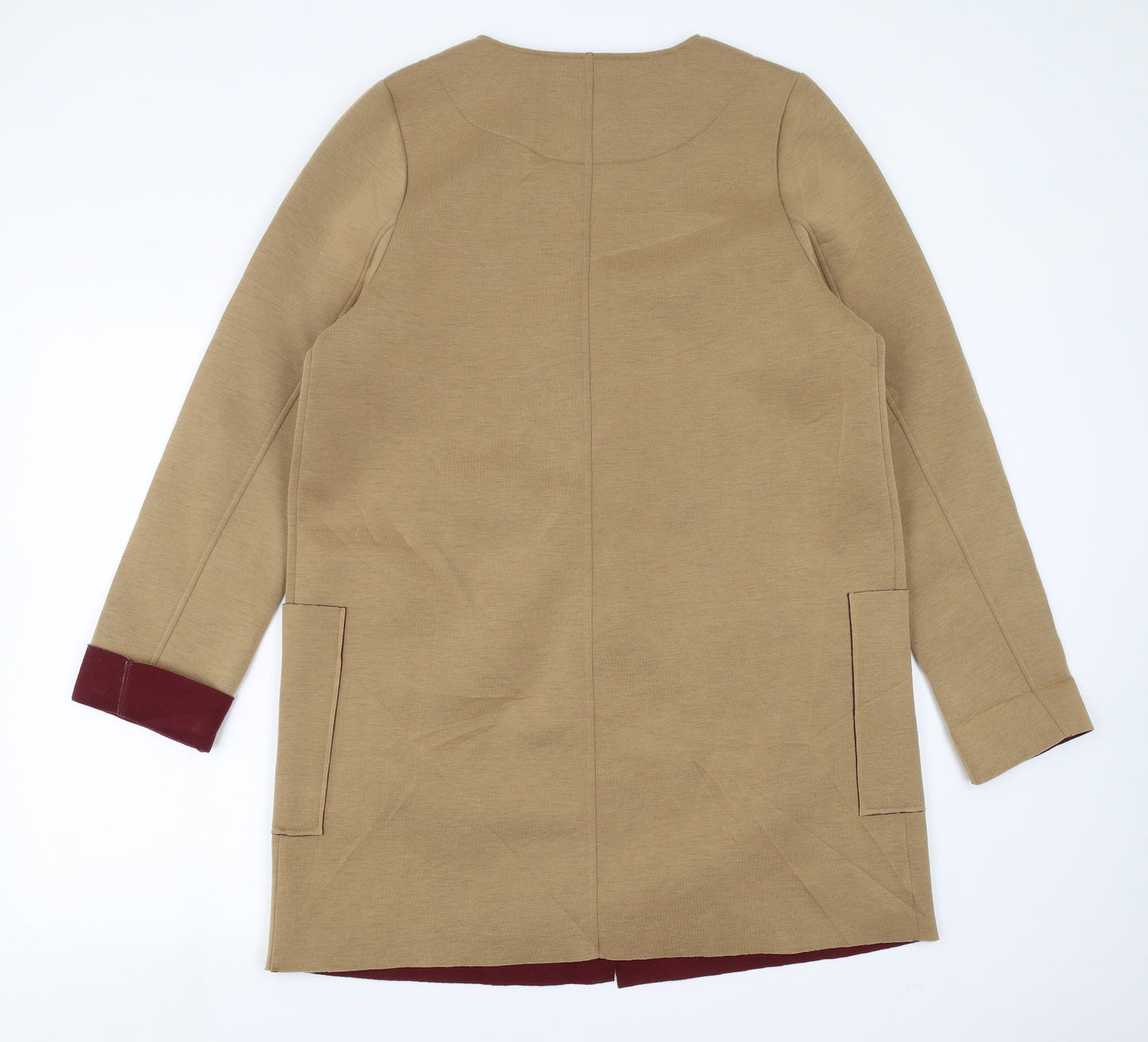 Kaleidoscope Womens Beige   Overcoat Coat Size 14