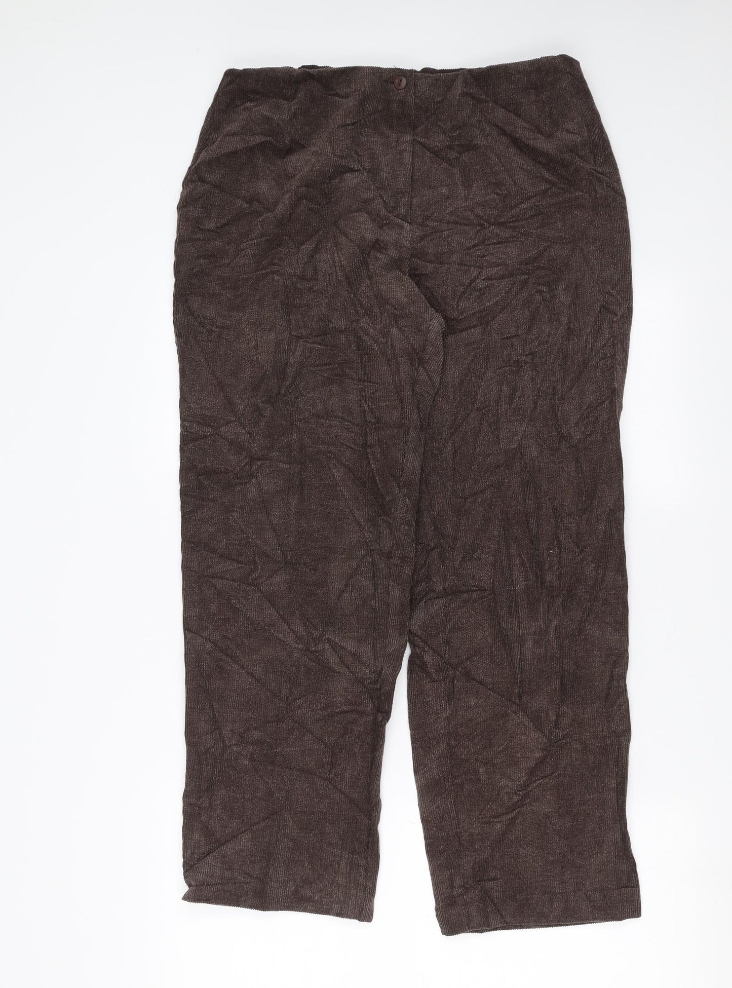 Slimma  Womens Brown  Corduroy Trousers  Size 16 L27 in