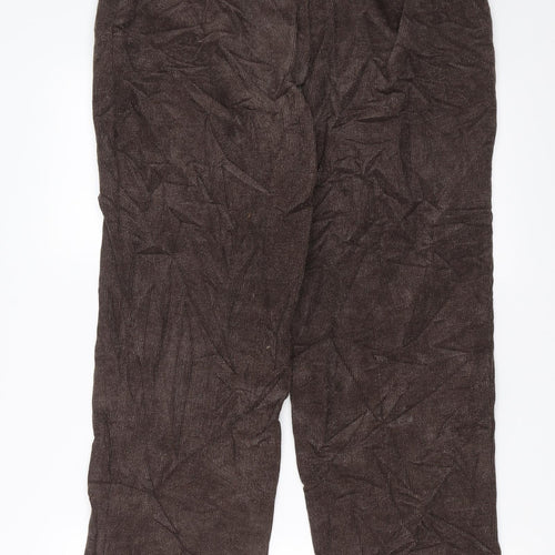 Slimma  Womens Brown  Corduroy Trousers  Size 16 L27 in