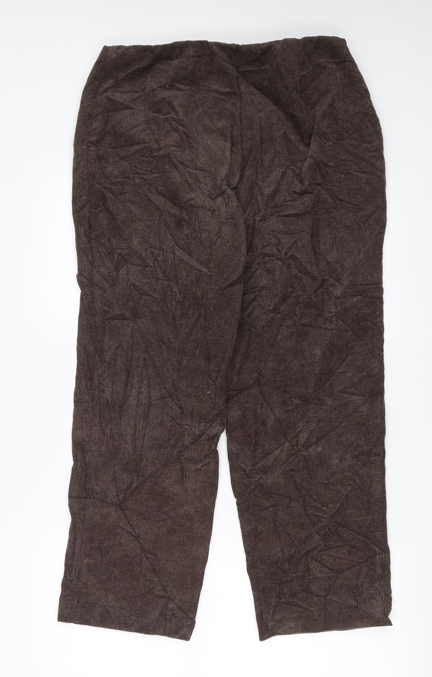Slimma  Womens Brown  Corduroy Trousers  Size 16 L27 in