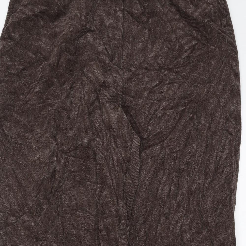 Slimma  Womens Brown  Corduroy Trousers  Size 16 L27 in