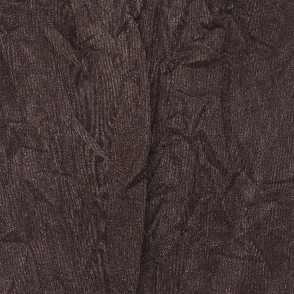Slimma  Womens Brown  Corduroy Trousers  Size 16 L27 in