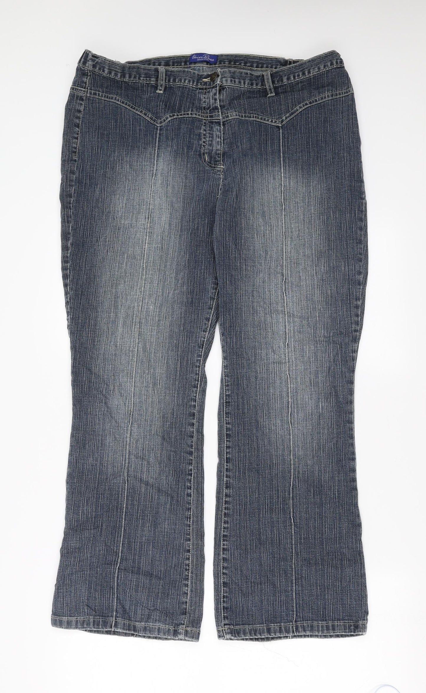 union blues Womens Blue  Denim Straight Jeans Size 20 L28 in