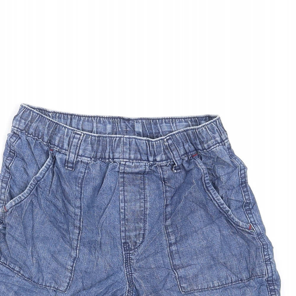 Uniqlo Boys Blue  Denim Bermuda Shorts Size 9-10 Years