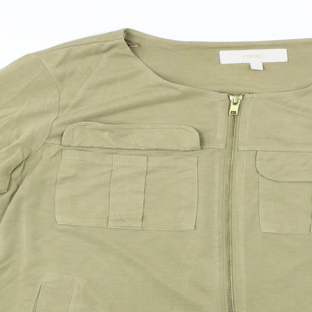NEXT  Womens Green   Full Zip Jumper Size 12