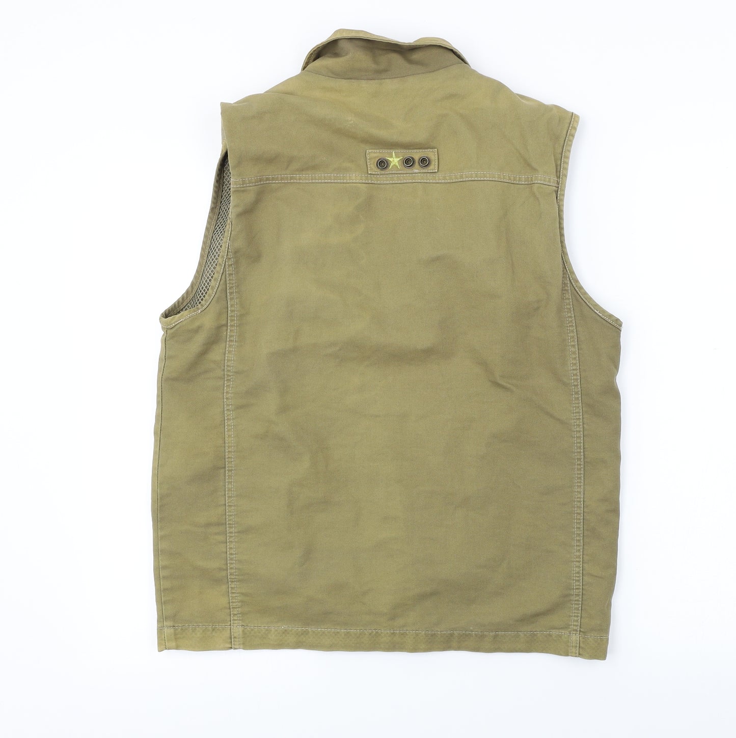 k.l.n.u Mens Green   Gilet Coat Size M
