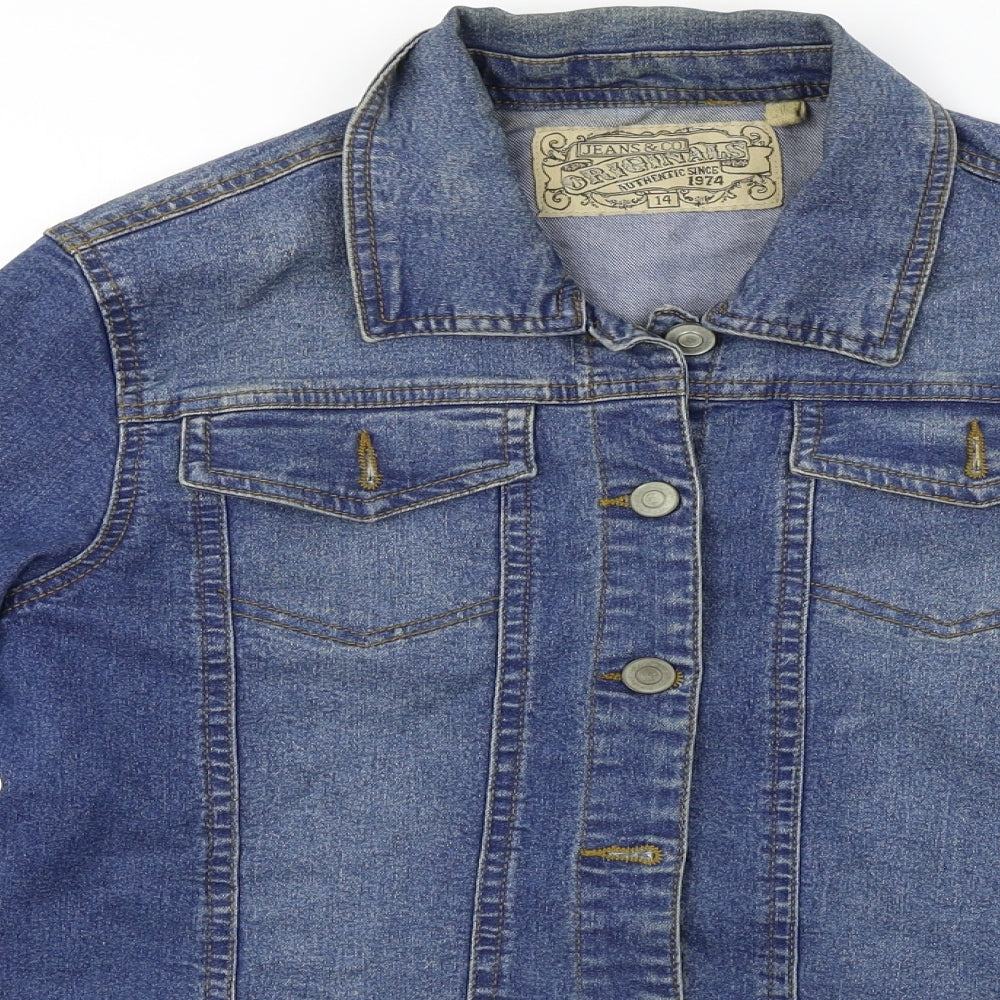 Jeans&Co  Womens Blue   Jacket Coat Size 14