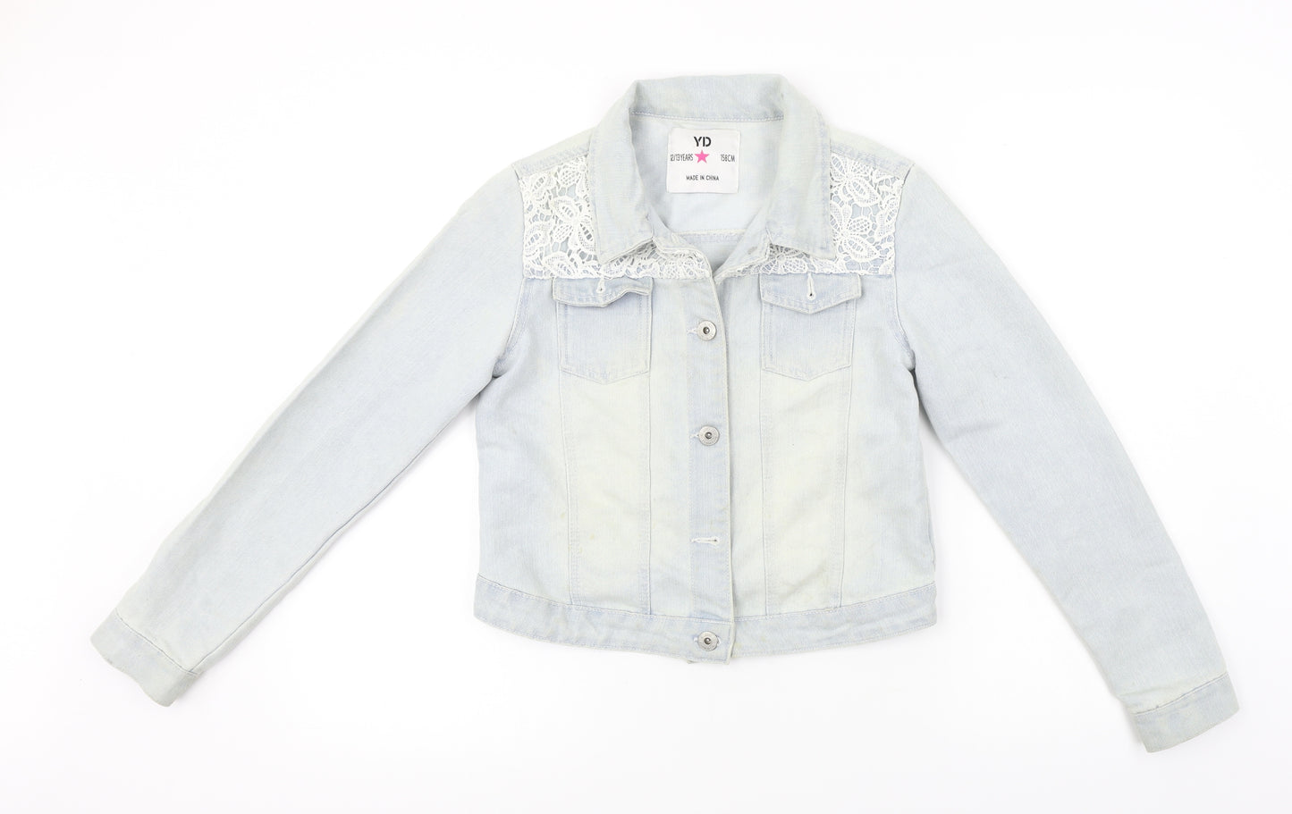 YD Girls Blue Ombré  Jacket Coat Size 12-13 Years