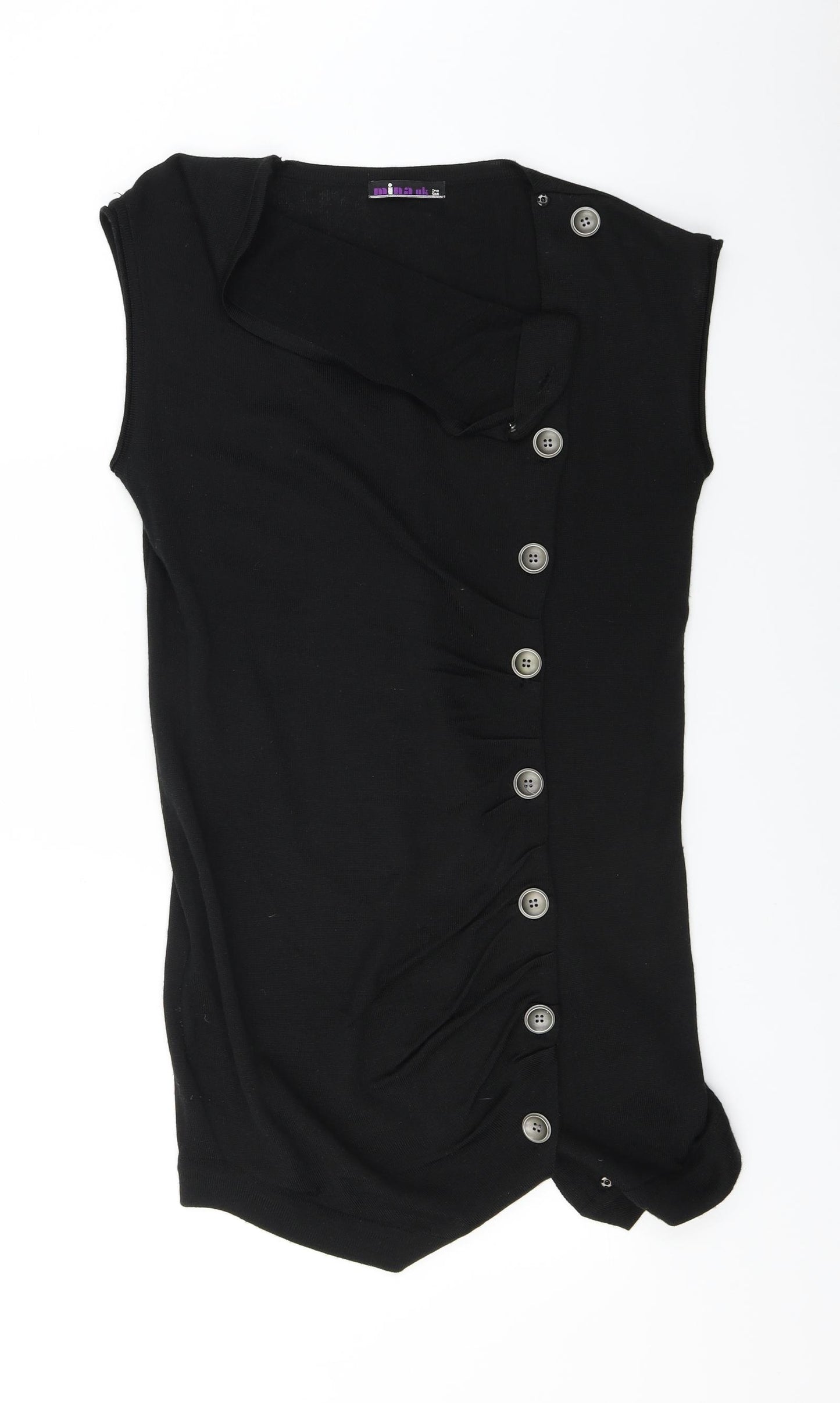 Mina uk  Womens Black   Cardigan Jumper One Size