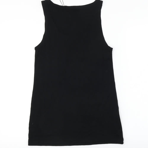 Pineapple  Womens Black   Basic T-Shirt Size XS
