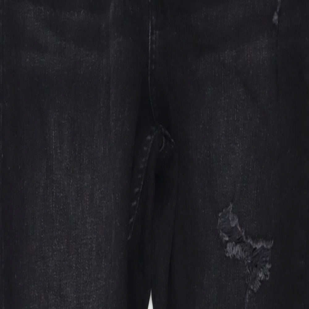 DENIM  Womens Black   Straight Jeans Size 8 L25 in