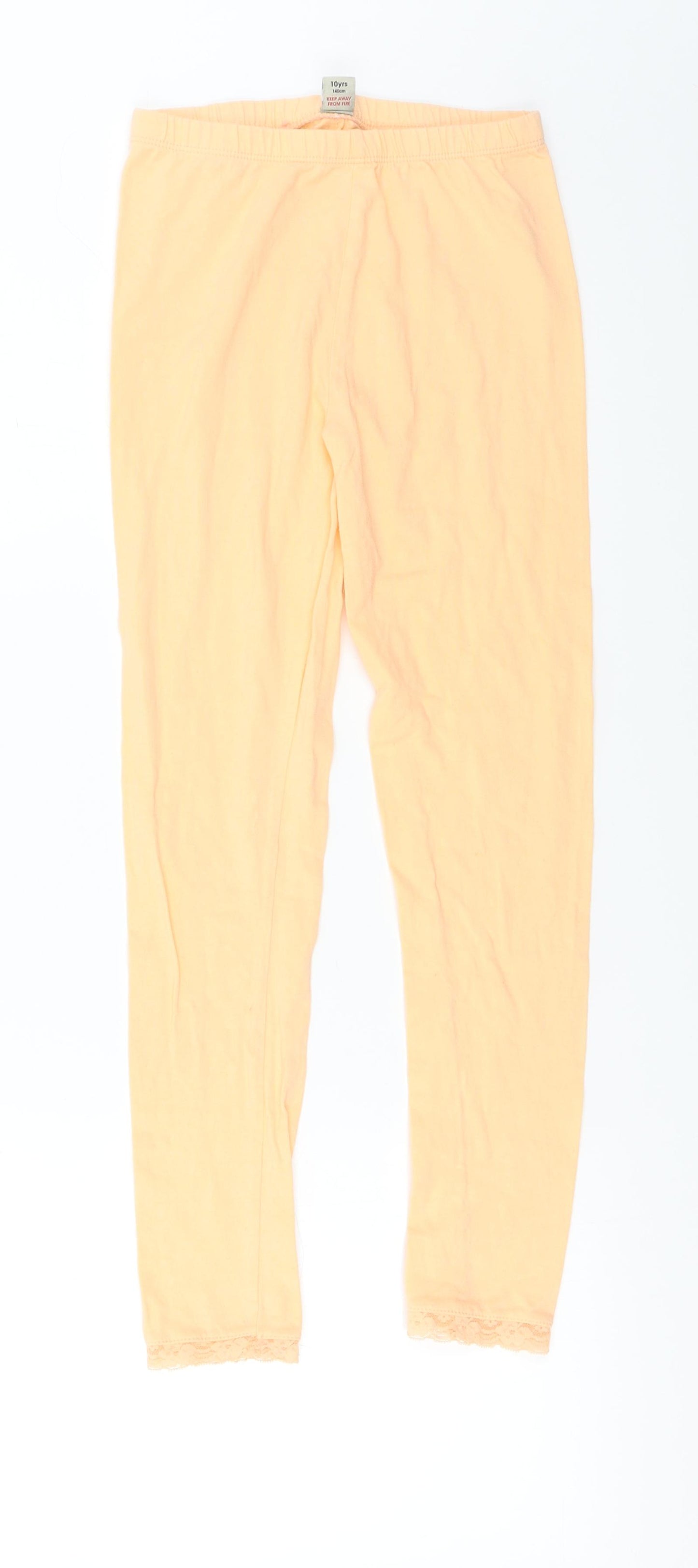TU Girls Orange   Jegging Trousers Size 10 Years