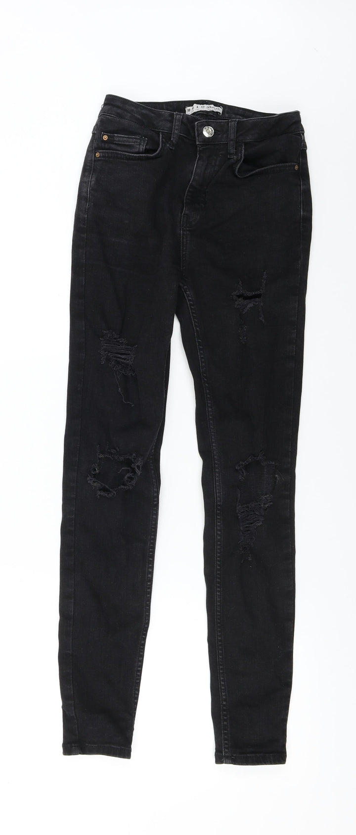 denim co Womens Black Skinny Jeans Size 10 L27 in