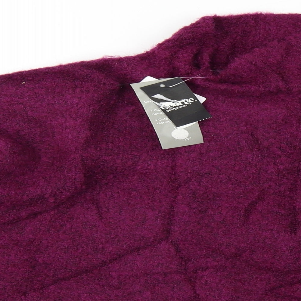 George Womens Purple   Pullover Jumper Size M