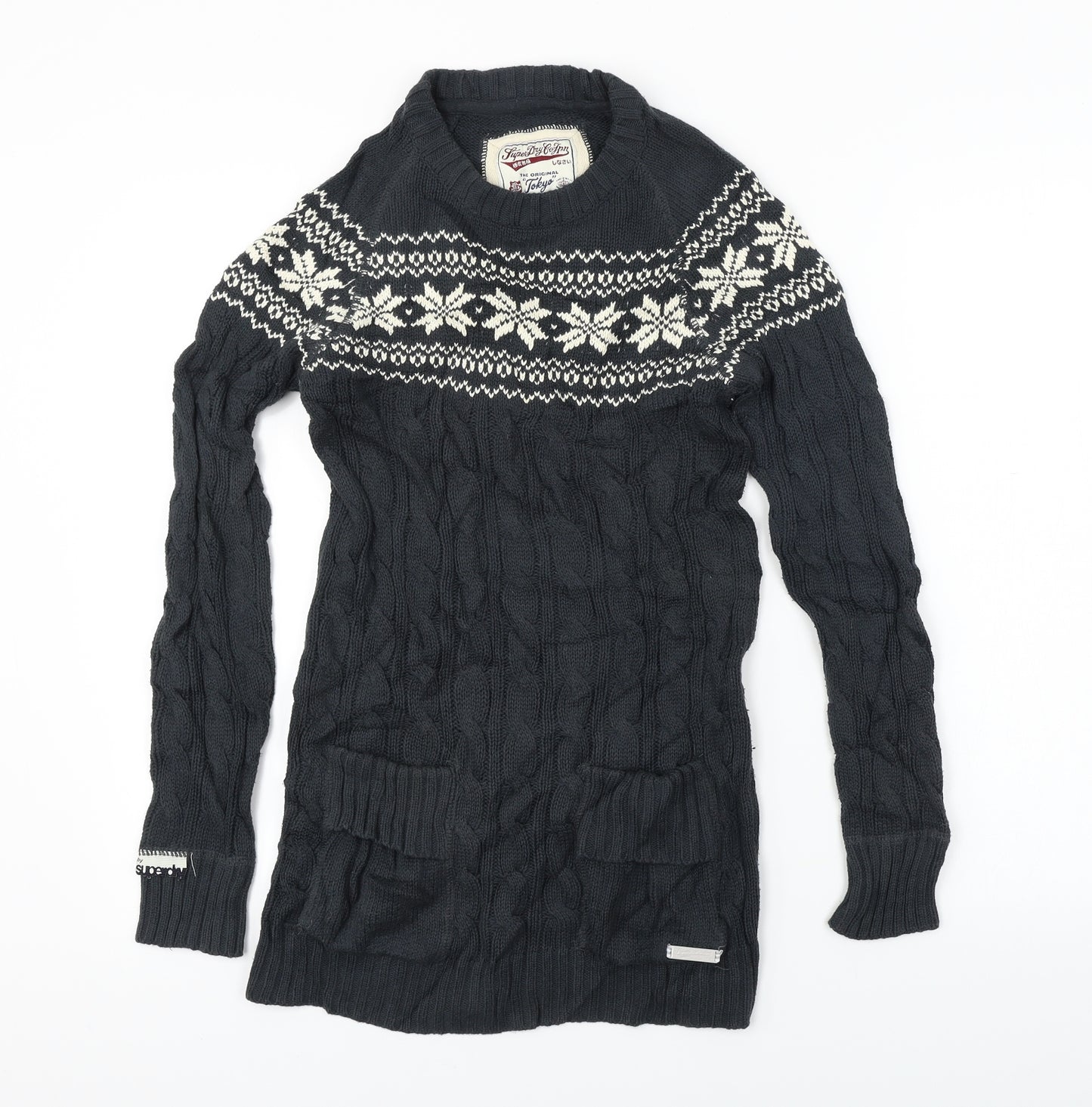 Superdry  Womens Grey   Jumper Dress  Size S