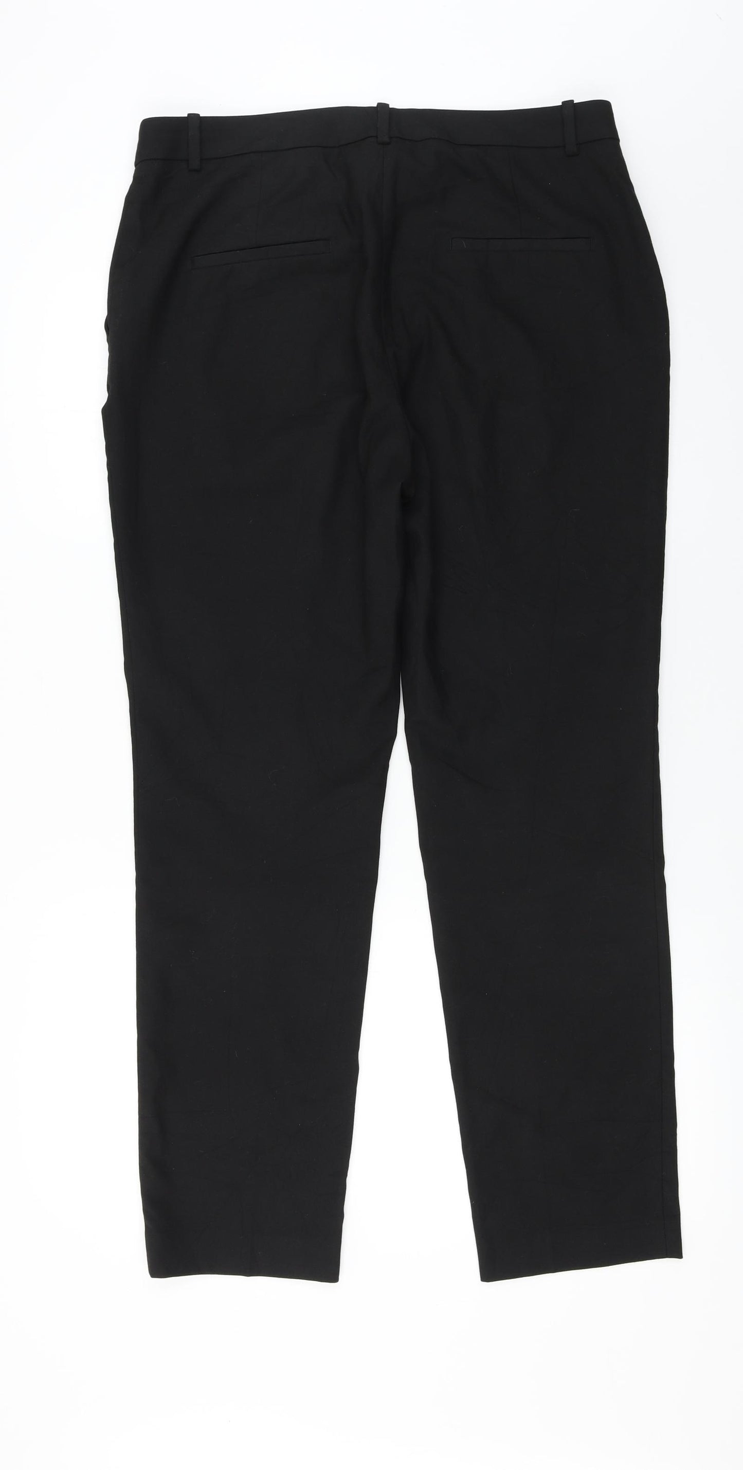 H&M Womens Black   Trousers  Size 14 L26 in