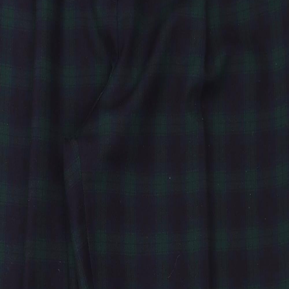 St michael      Womens Blue Check  Trousers  Size 18 L27 in