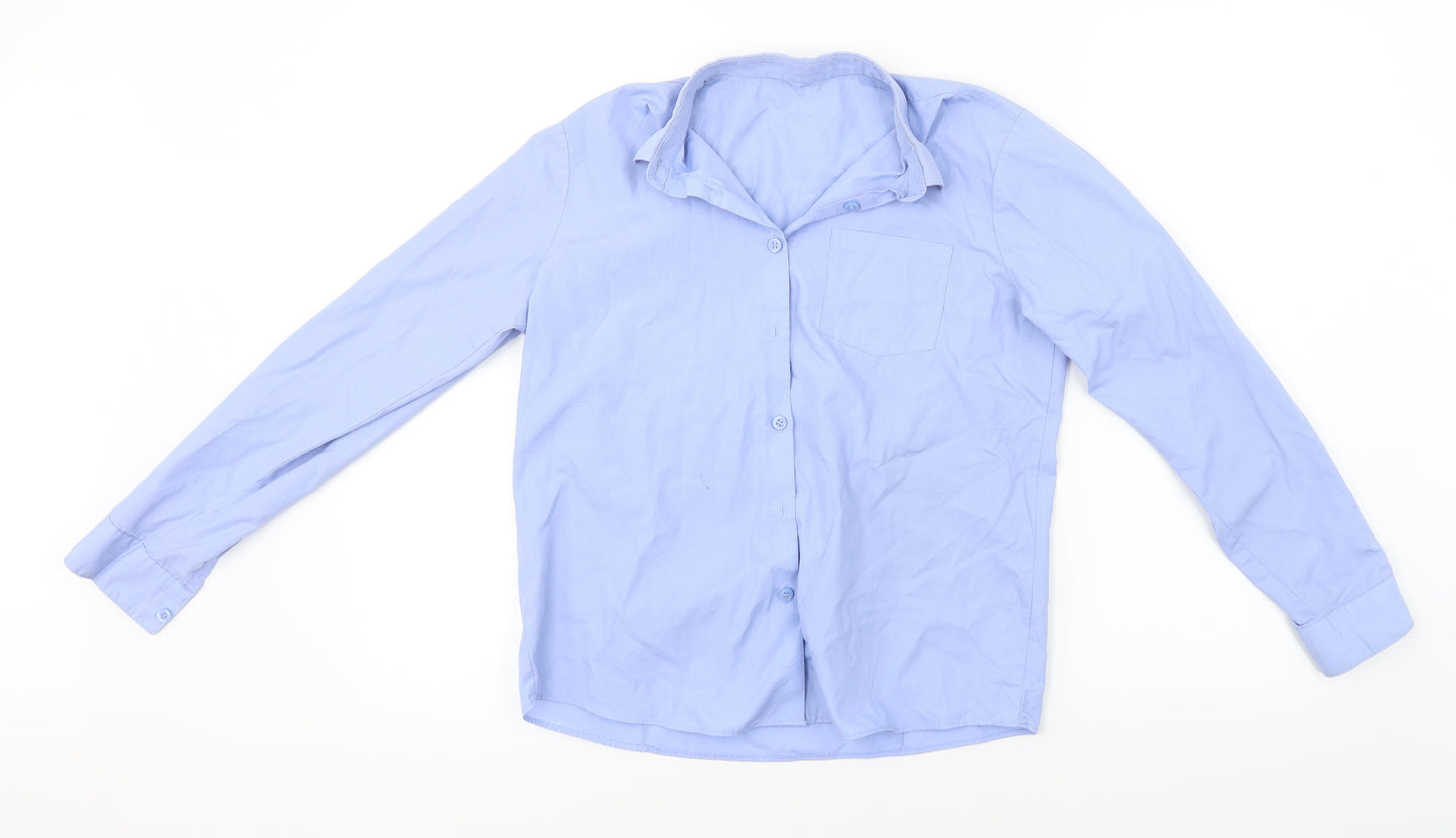 George Boys Blue   Basic Dress Shirt Size 12-13 Years
