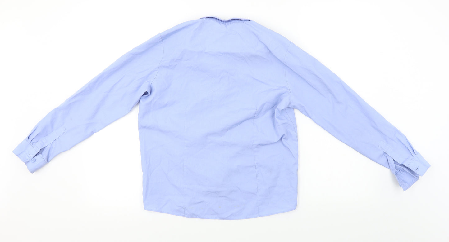 George Boys Blue   Basic Dress Shirt Size 12-13 Years