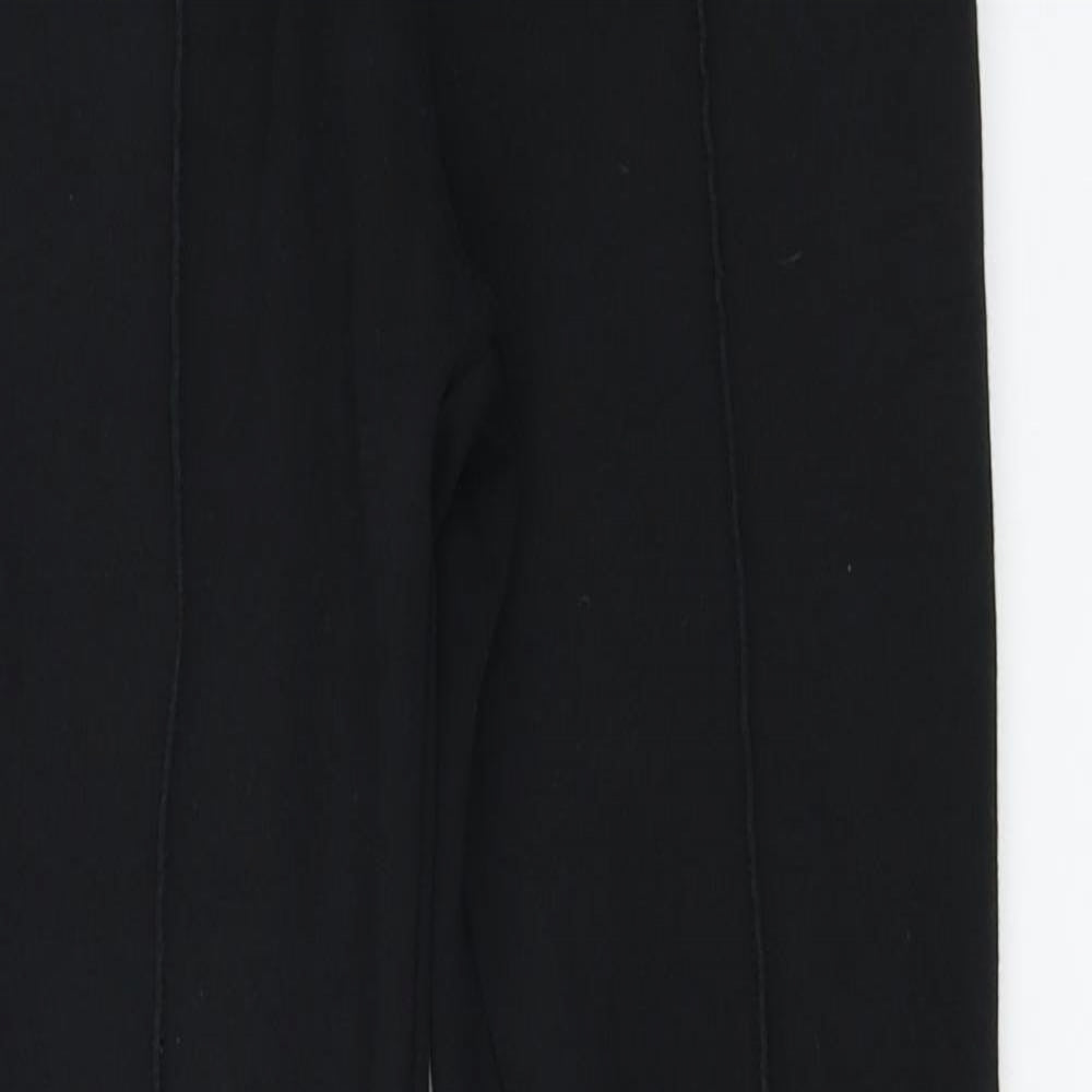 H&M  Womens Black   Trousers  Size S L24 in