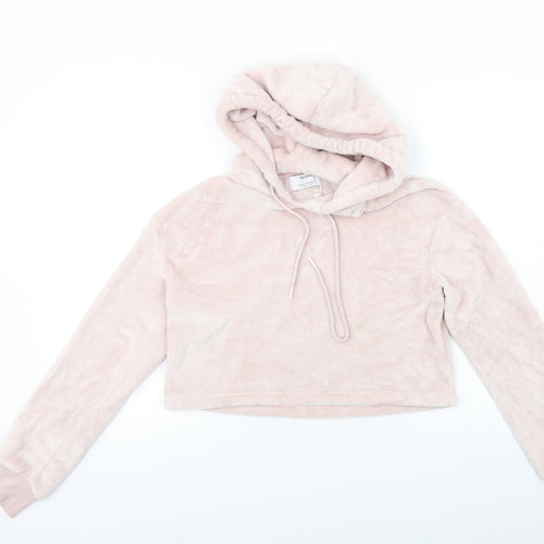 Bershka Womens Pink   Pullover Hoodie Size M