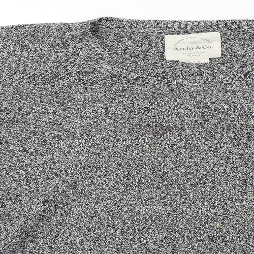 archy&co Mens Grey   Pullover Jumper Size L
