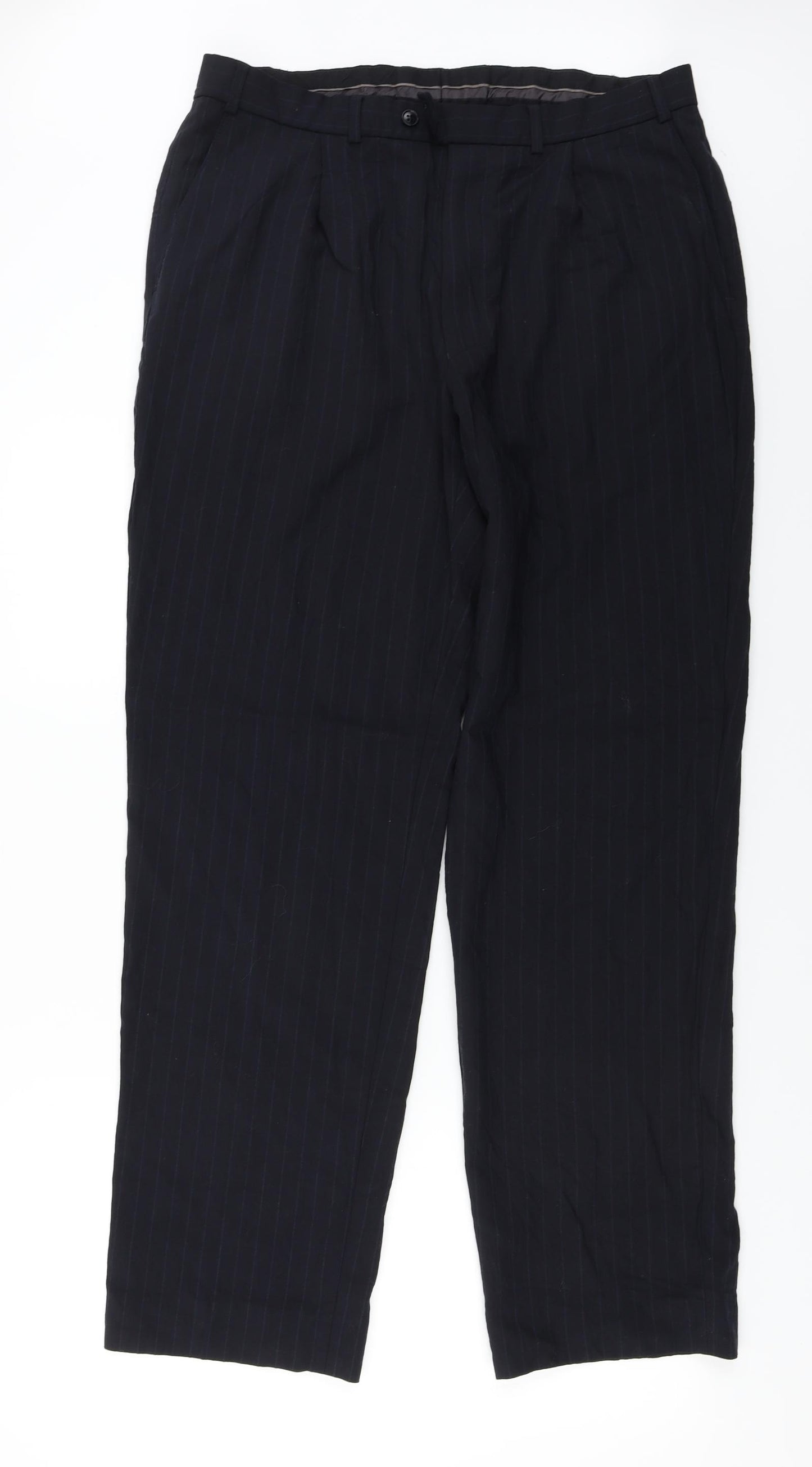 Marks and Spencer  Mens Black   Trousers  Size 36 in L33 in