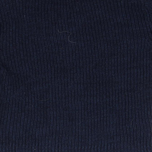 H&M Boys Blue  Knit Henley Jumper Size 5 Years