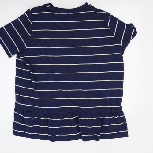 TU Womens Blue Striped  Pullover Jumper Size 16