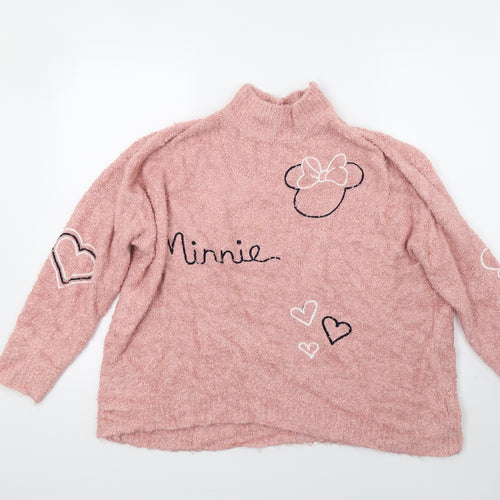 Primark Womens Pink  Knit Pullover Jumper Size 14  - Minnie