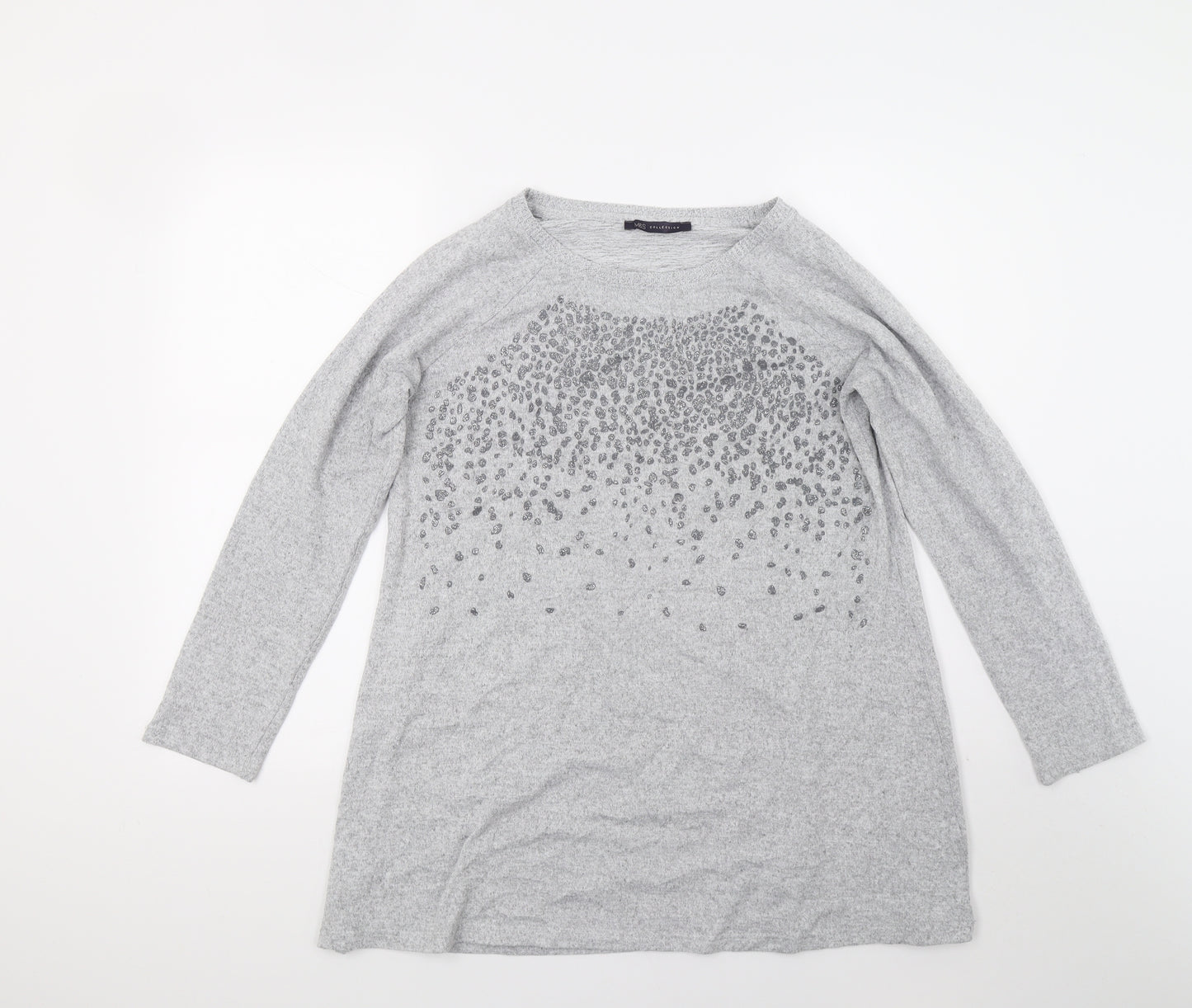 Marks and Spencer Womens Grey   Pullover Jumper Size 14