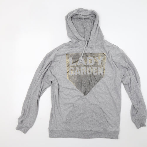 Topshop Womens Grey   Pullover Hoodie Size 8  - Lady Garden