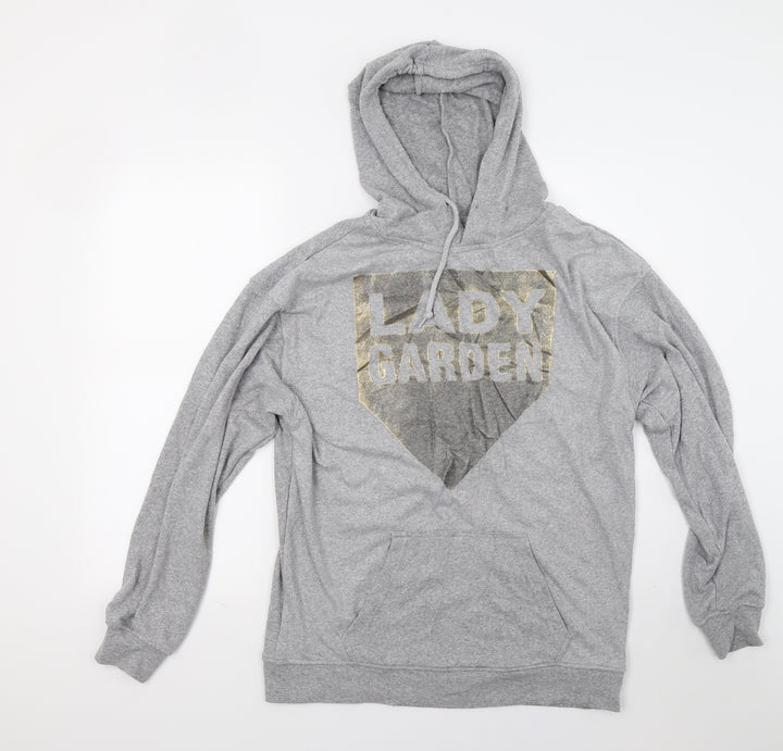 Topshop Womens Grey Pullover Hoodie Size 8 - Lady Garden