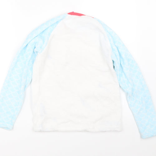Disney Girls White Solid  Top Pyjama Top Size 10-11 Years  - The Little Mermaid