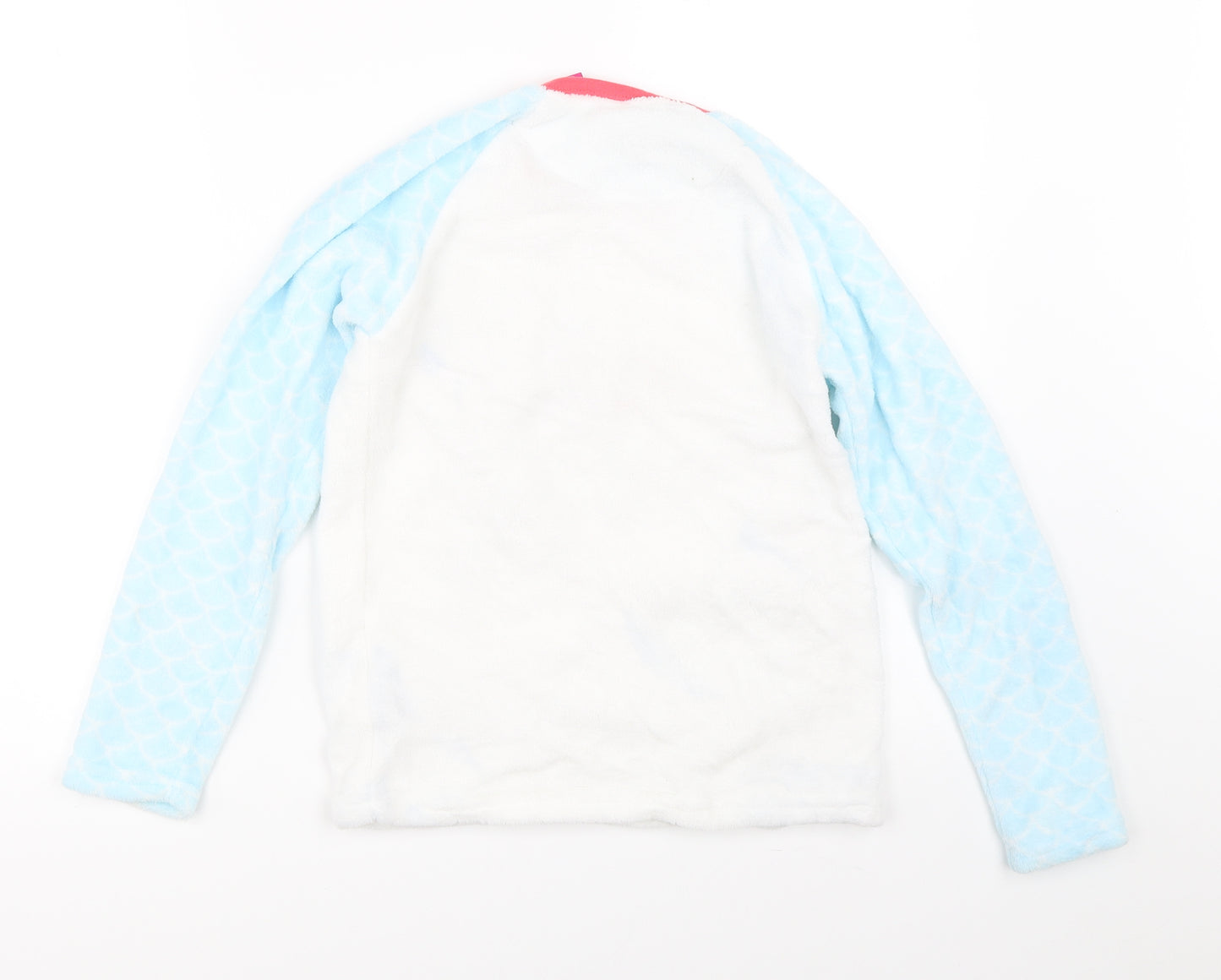 Disney Girls White Solid  Top Pyjama Top Size 10-11 Years  - The Little Mermaid