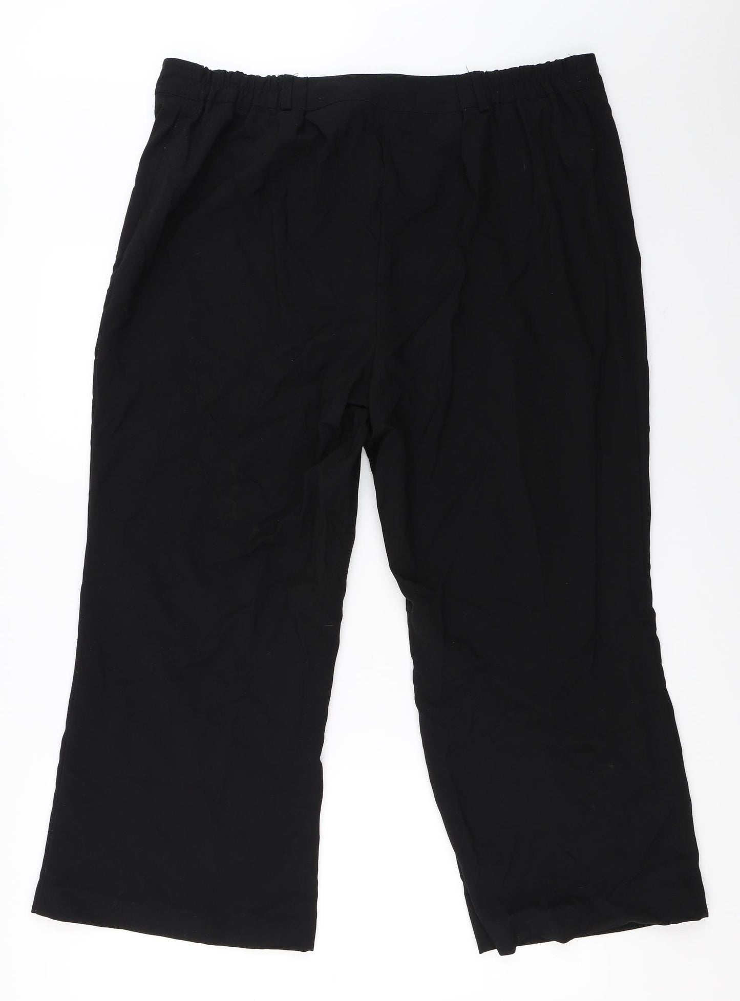 M&Co Womens Black   Trousers  Size 20 L25 in