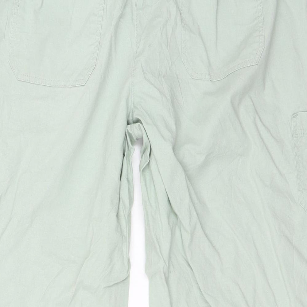 BHS Womens Green   Cropped Trousers Size 12 L20 in