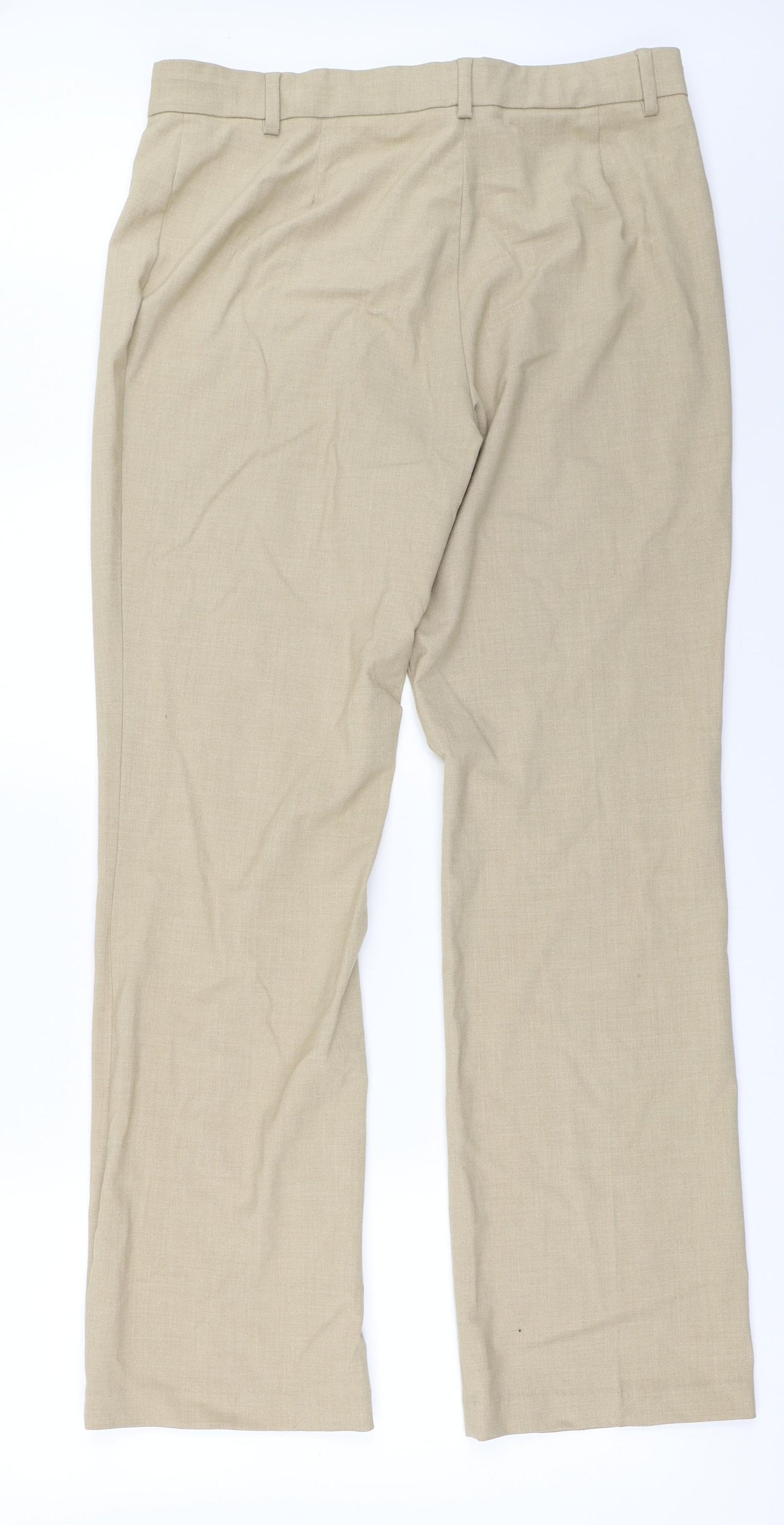 Marks and Spencer Womens Beige   Trousers  Size 16 L32 in