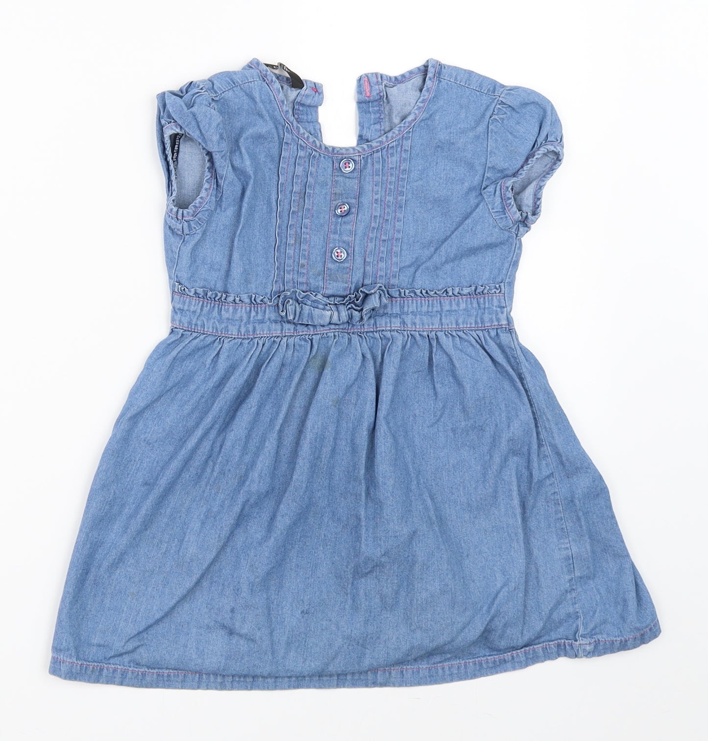 George Girls Blue  Denim Fit & Flare  Size 2-3 Years