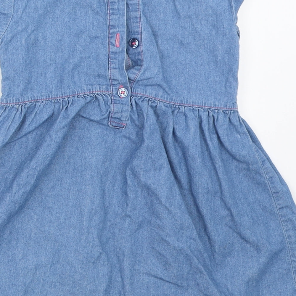 George Girls Blue  Denim Fit & Flare  Size 2-3 Years