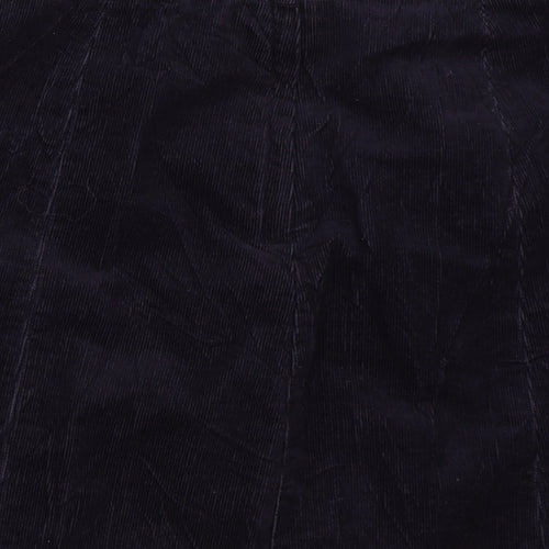 H&M Womens Blue  Corduroy A-Line Skirt Size 8