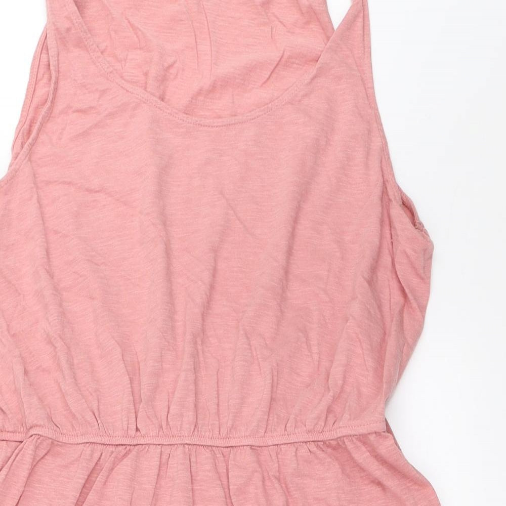 H&M Womens Pink   Skater Dress  Size L